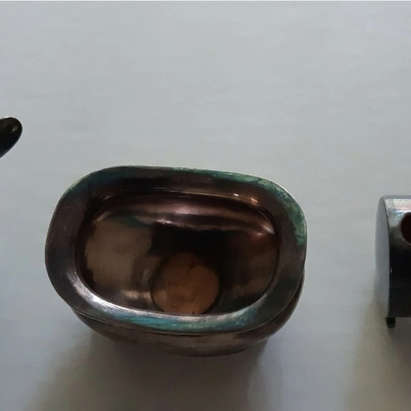 BSL lot of 3 silver plate england W25411, Sugar plate, toothpick holder and bowl - Picture 9 of 11